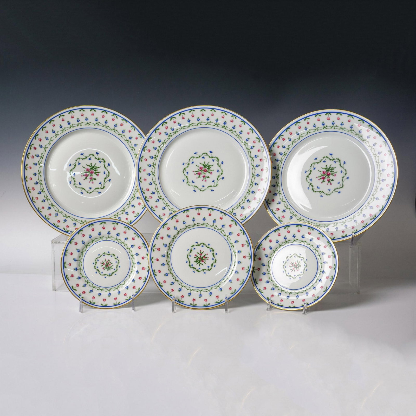 6pc Ceralene A. Raynaud Limoges China, Lafayette Pattern (1 of 3)