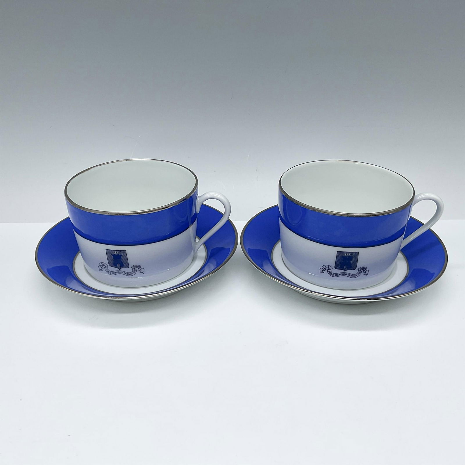 4pc Haviland Limoges Cup and Saucer Sets, La Tour d'Argent (1 of 3)