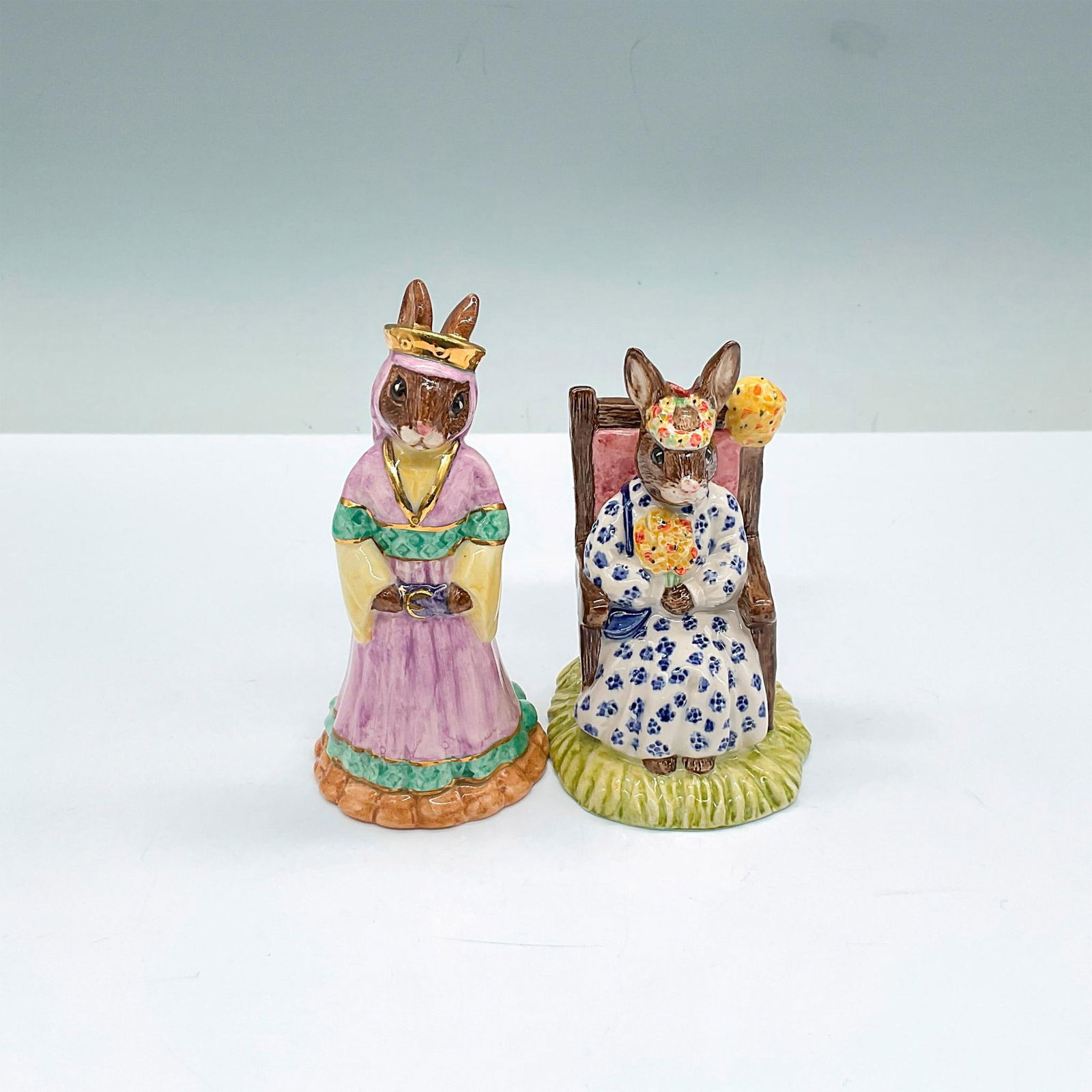 2pc Royal Doulton Bunnykins Figurines, Marion & Susan (1 of 3)