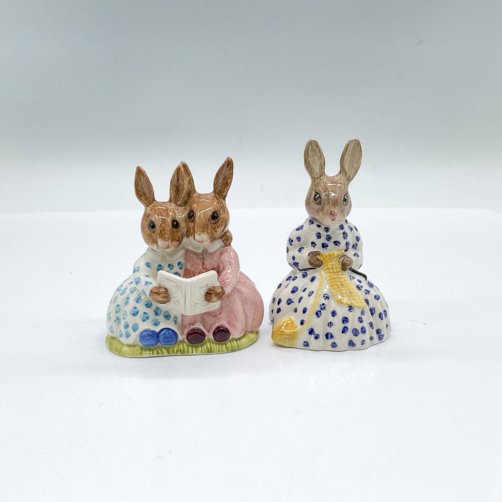 2pc Royal Doulton Bunnykins Figurines, Storytime & Susan (1 of 3)