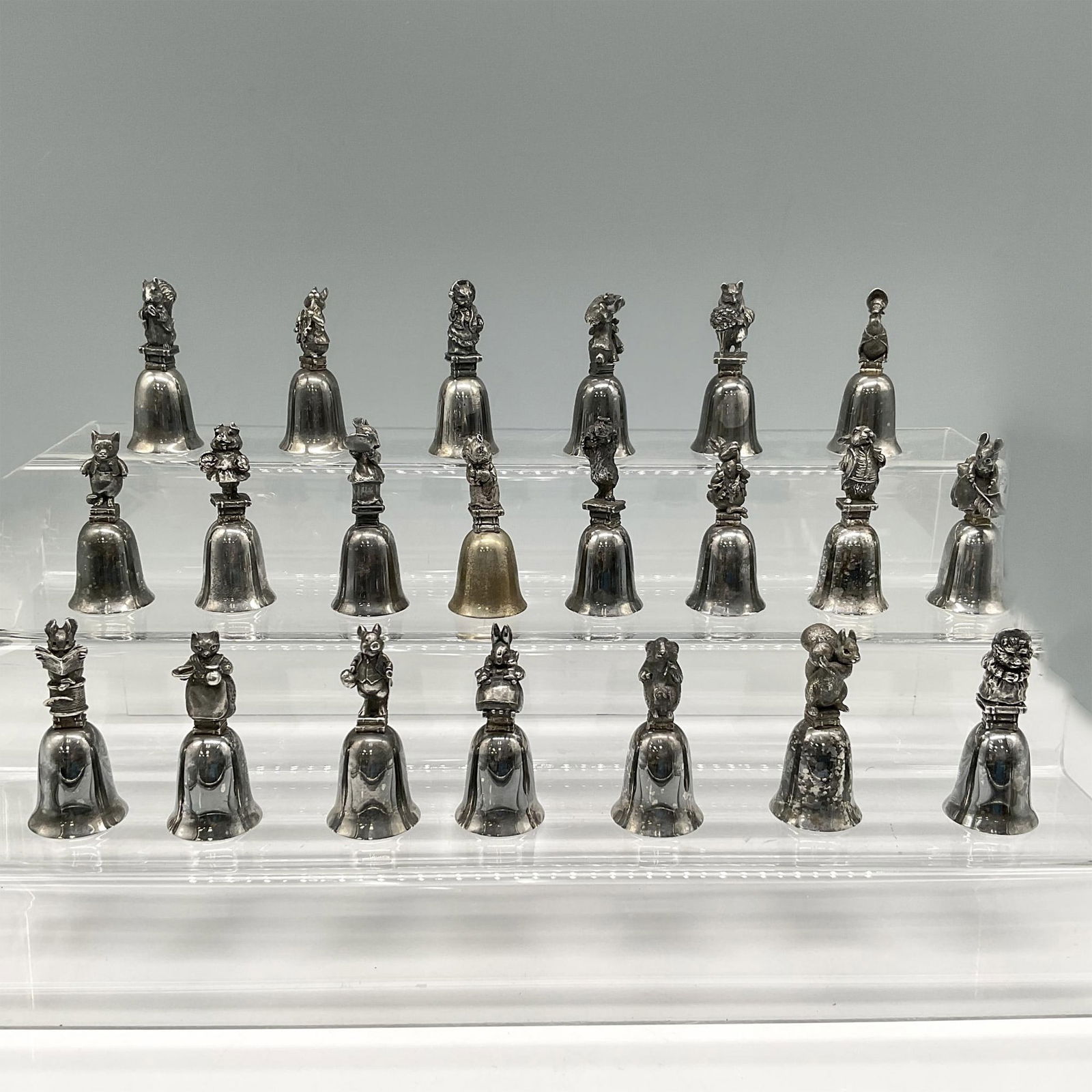 21pc Beatrix Potter NE Silver Plated Bell Collection (1 of 2)