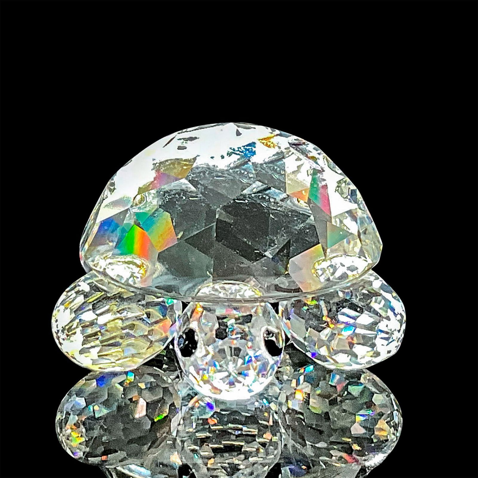 Swarovski Silver Crystal Figurine, Tortoise Small (1 of 4)