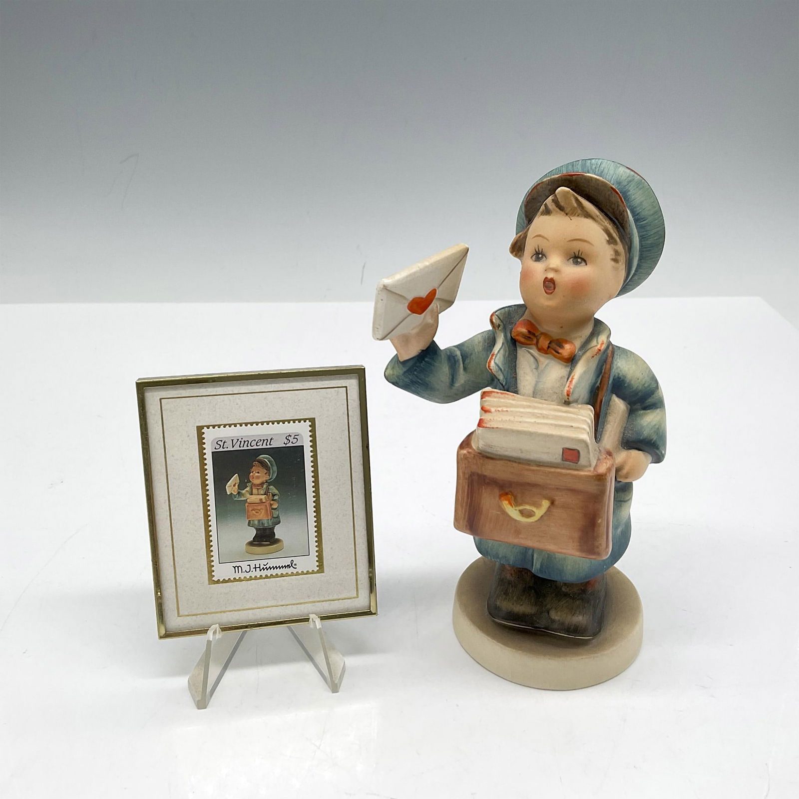 2pc Goebel Hummel Collectible Stamp + Postman Figurine (1 of 3)