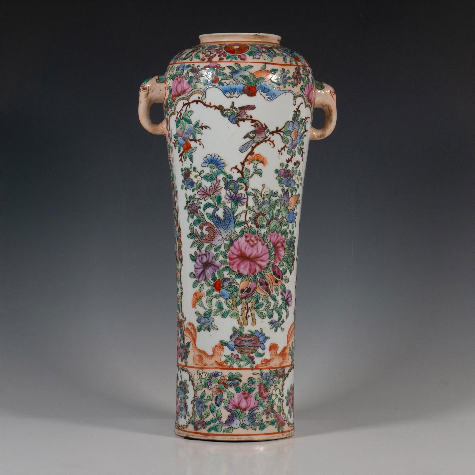 Large Original Chinese Hand Painted Porcelain Vase (1 of 4)