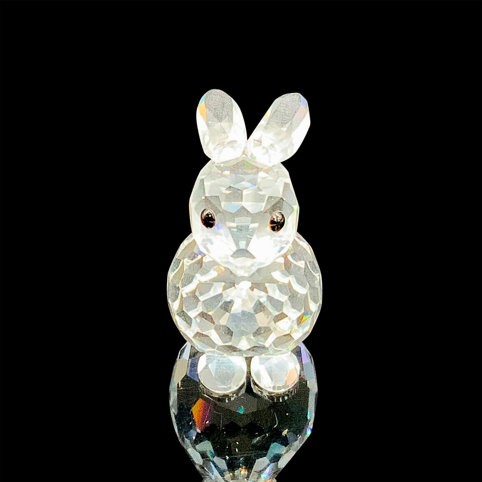 Swarovski Silver Crystal Figurine, Mini Rabbit Sitting 14849 (1 of 3)