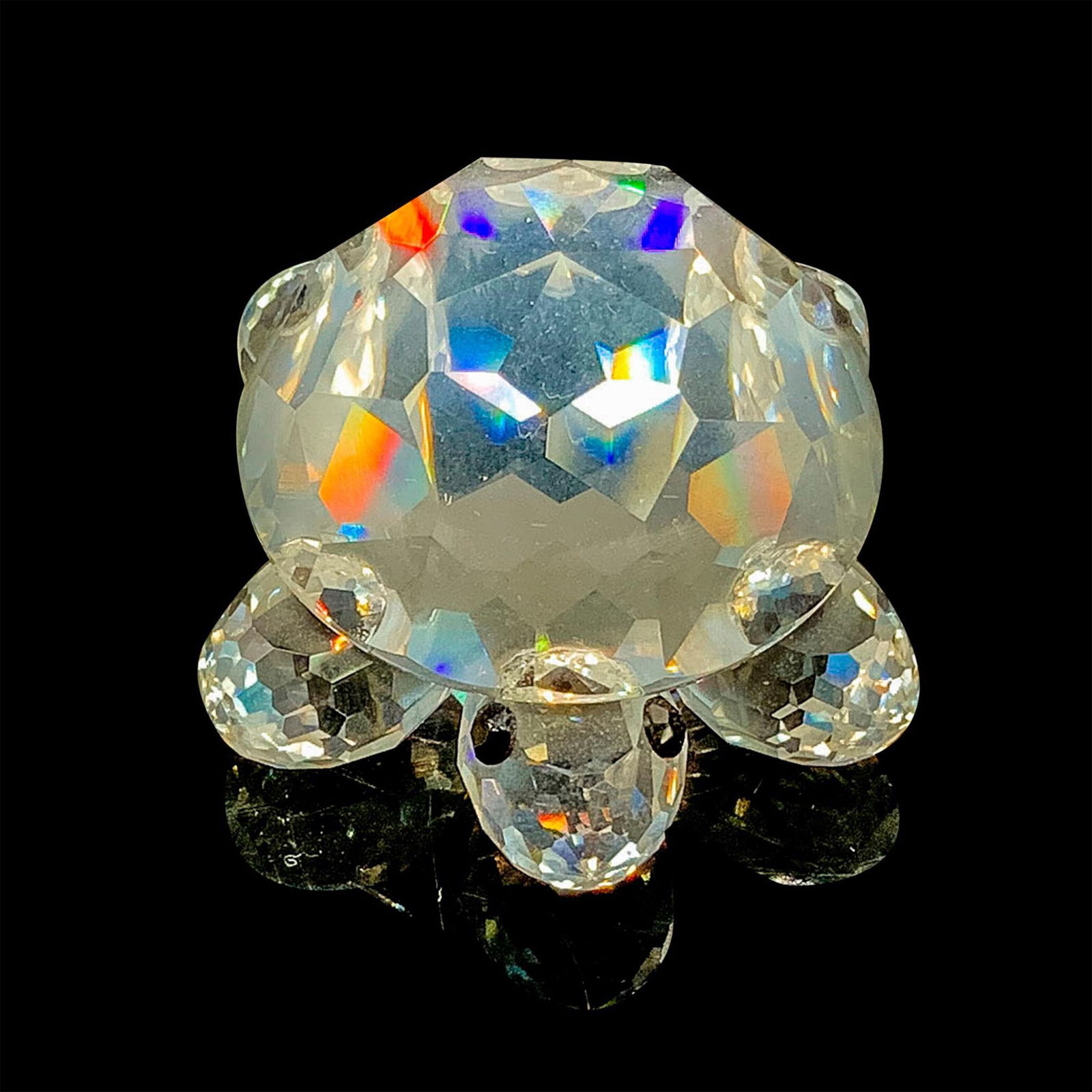 Swarovski Silver Crystal Figurine, SCS Turtle/Tortoise (1 of 4)