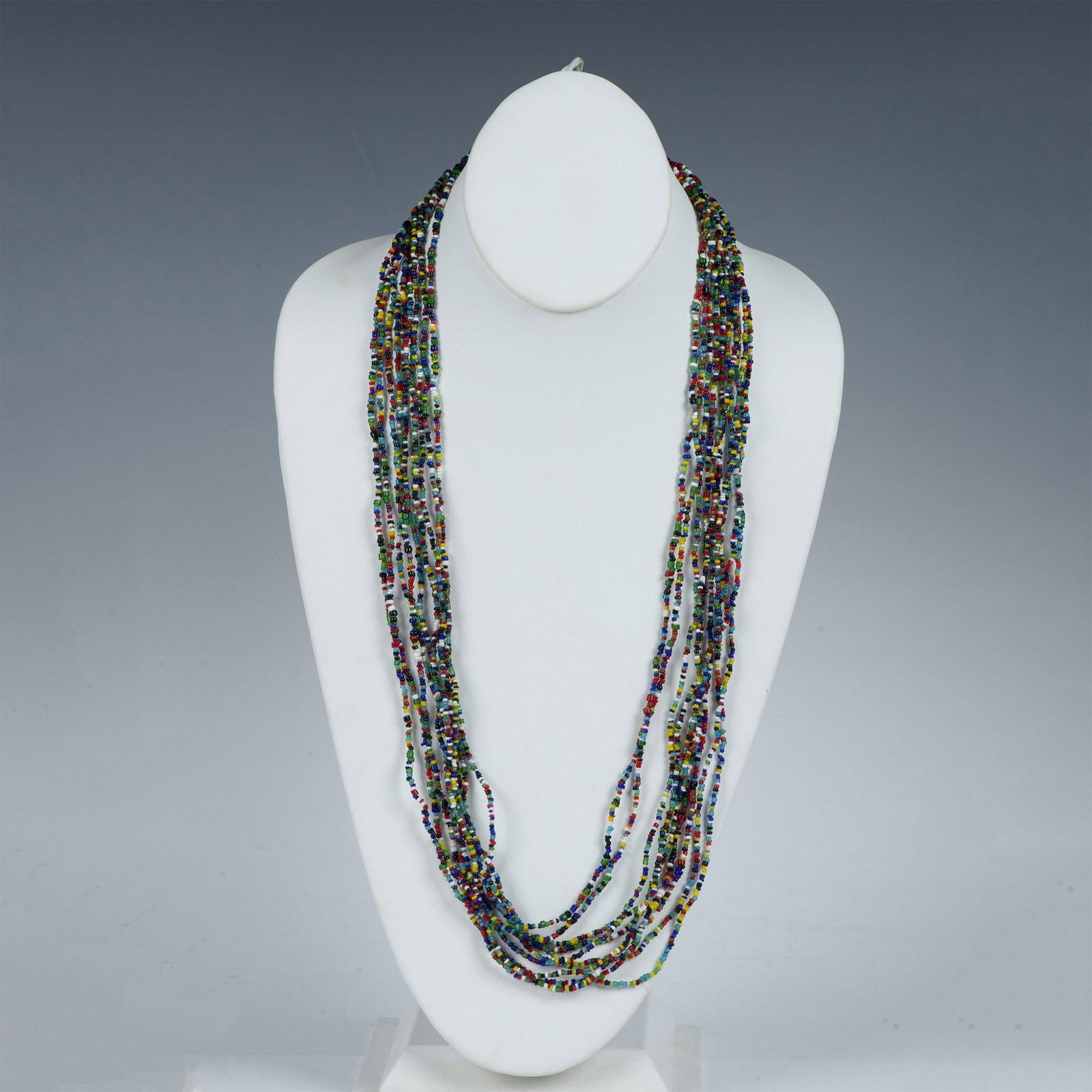 5pc Native American Extra Long Colorful Beaded Necklaces (1 of 5)