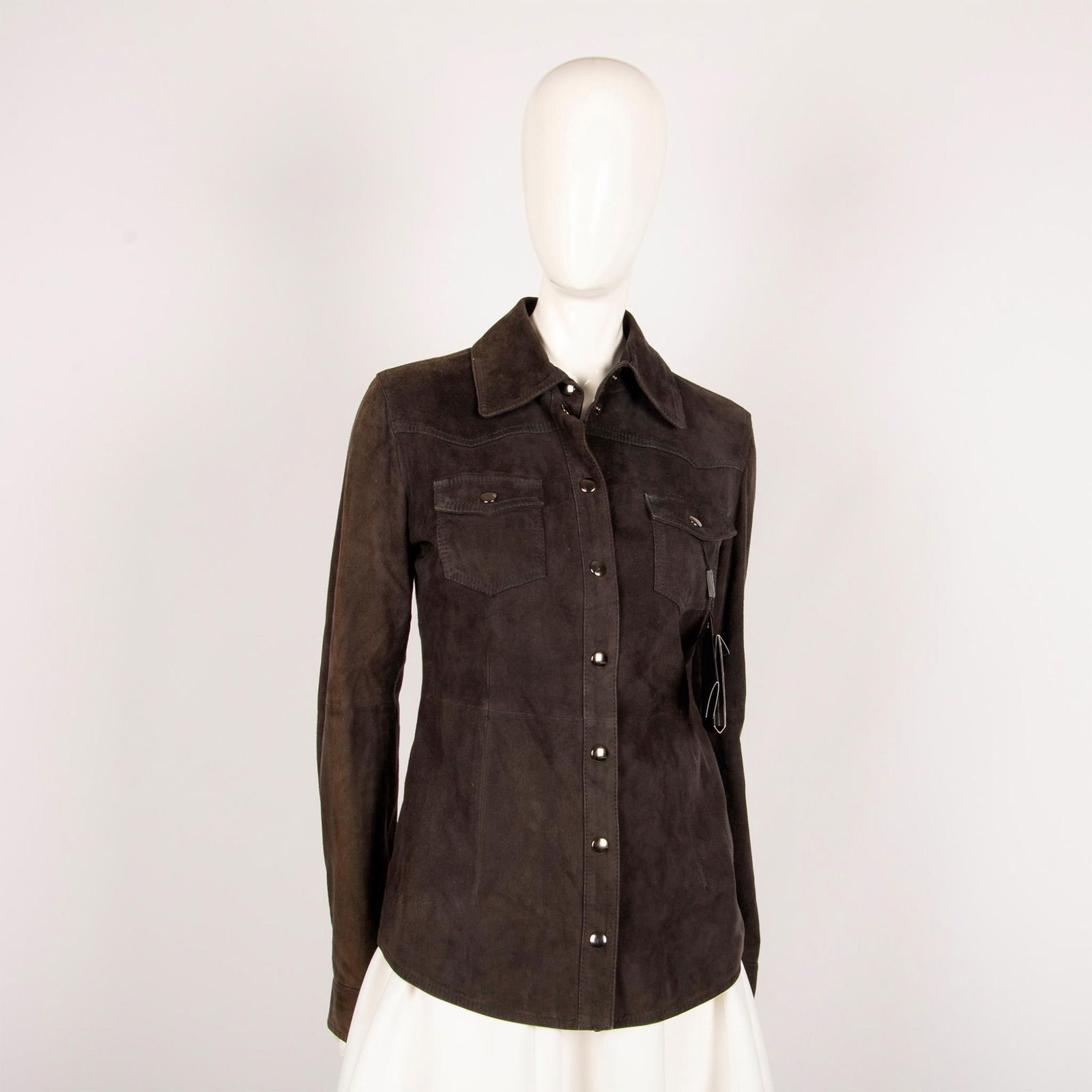 Dolce & Gabbana Suede Woman Jacket Leopard Lining, Small (1 of 14)