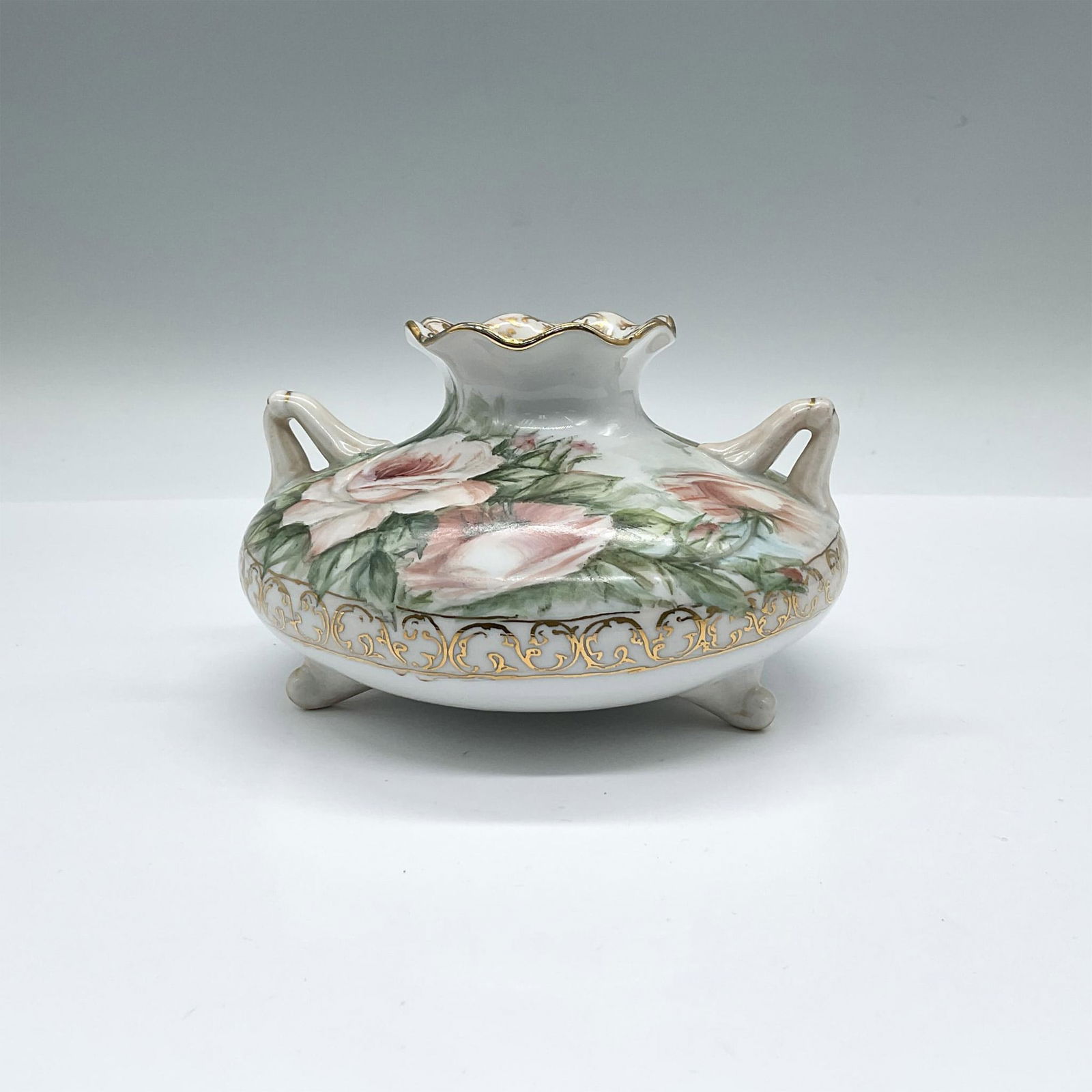 Porcelain Hand Painted Squatted Vases (1 of 3)