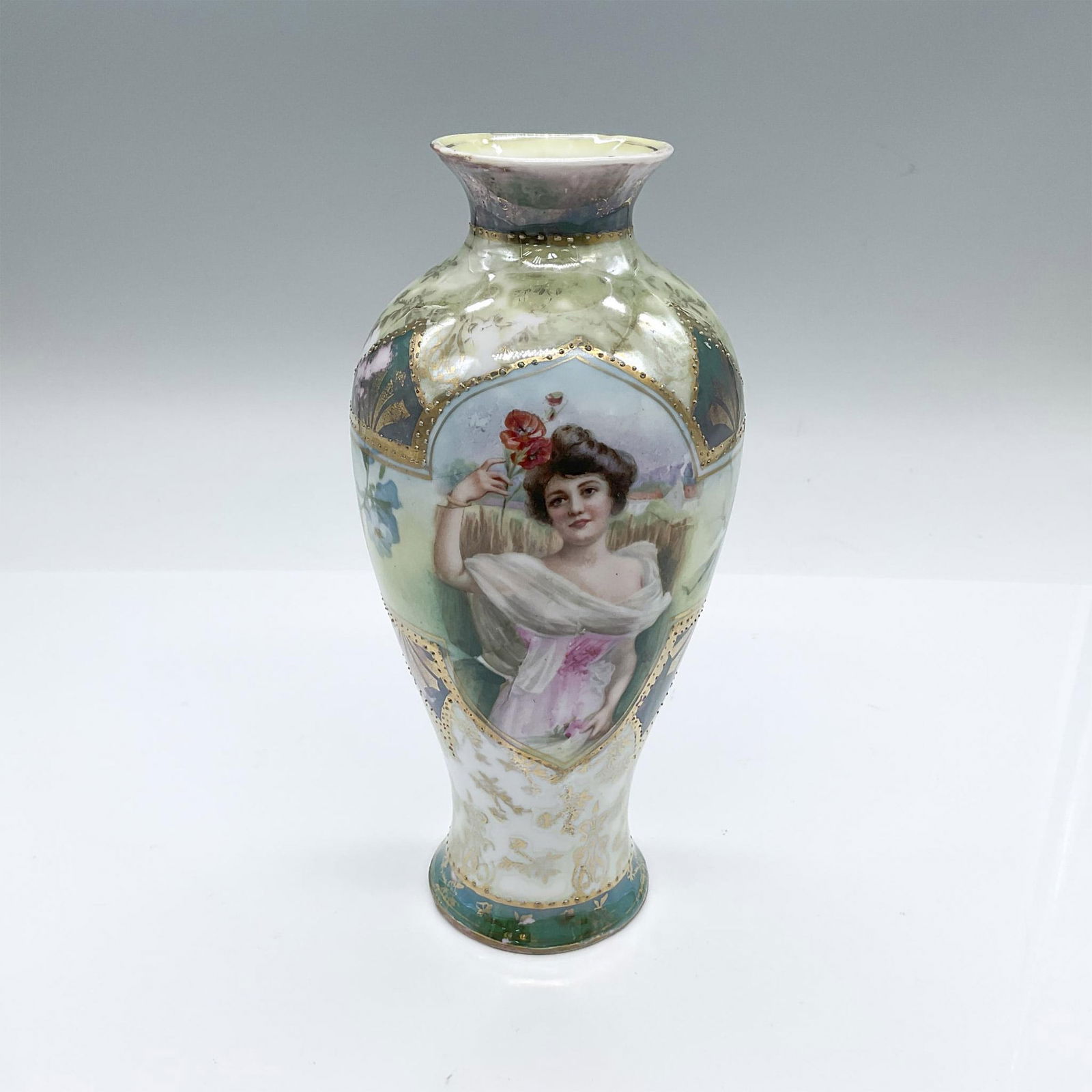 R.S. Prussia Ornate Porcelain Vase (1 of 3)