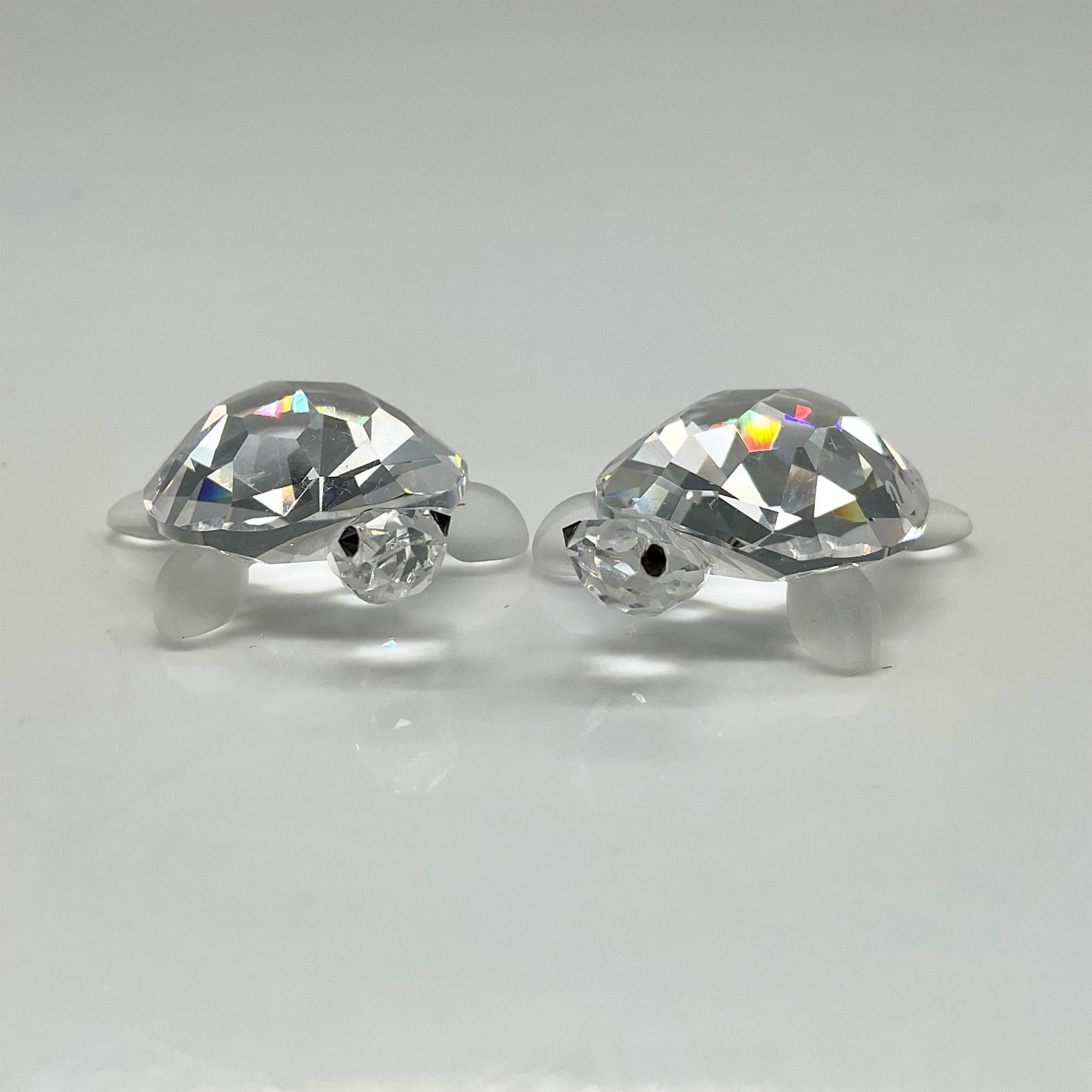 Swarovski Silver Crystal Figurines, Baby Tortoises (1 of 4)