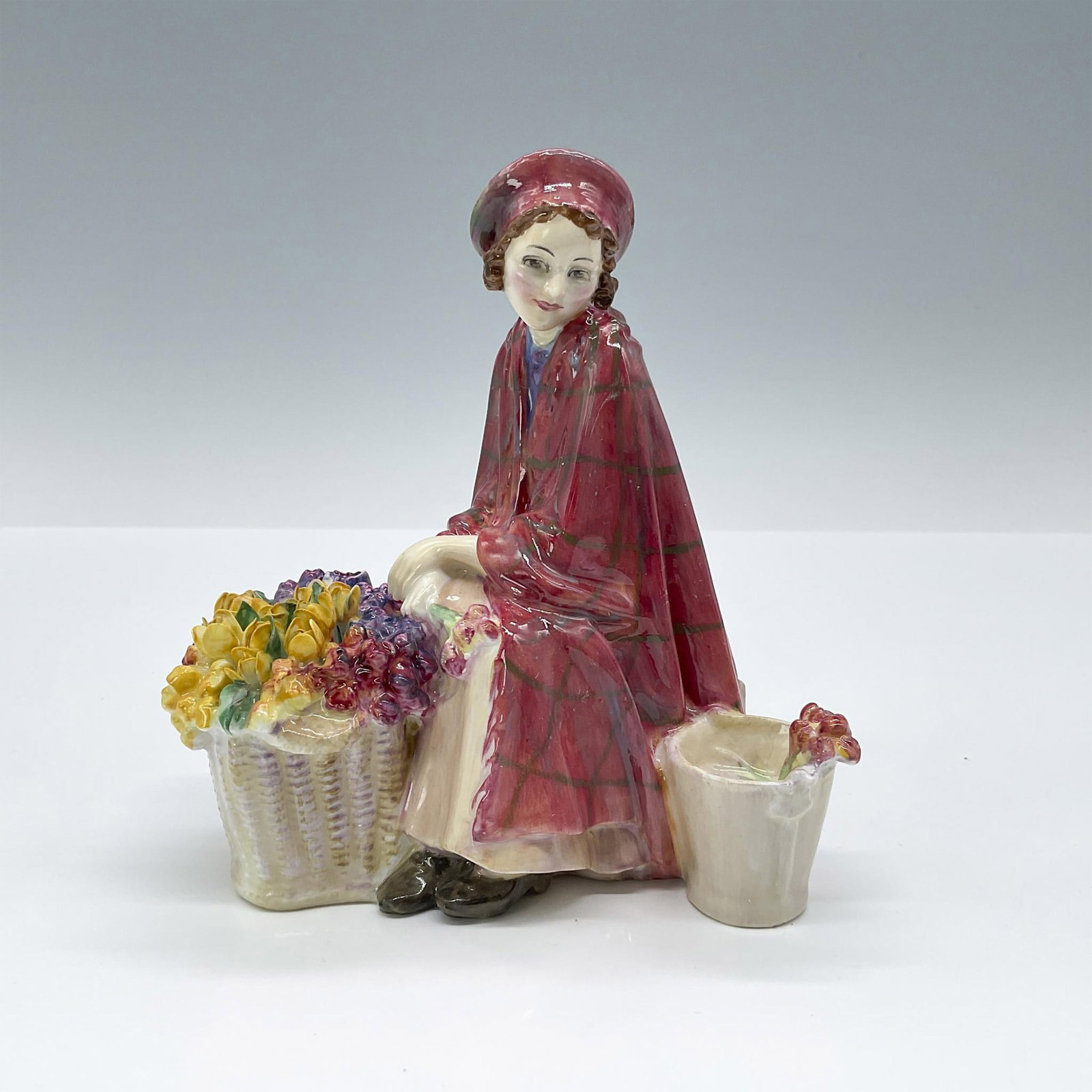 Bonnie Lassie - HN1626 - Royal Doulton Figurine: Artist: Leslie Harradine Issued: 1934 - 1953 Dimensions: 5.25"H Manufacturer: Royal Doulton Country of Origin: England