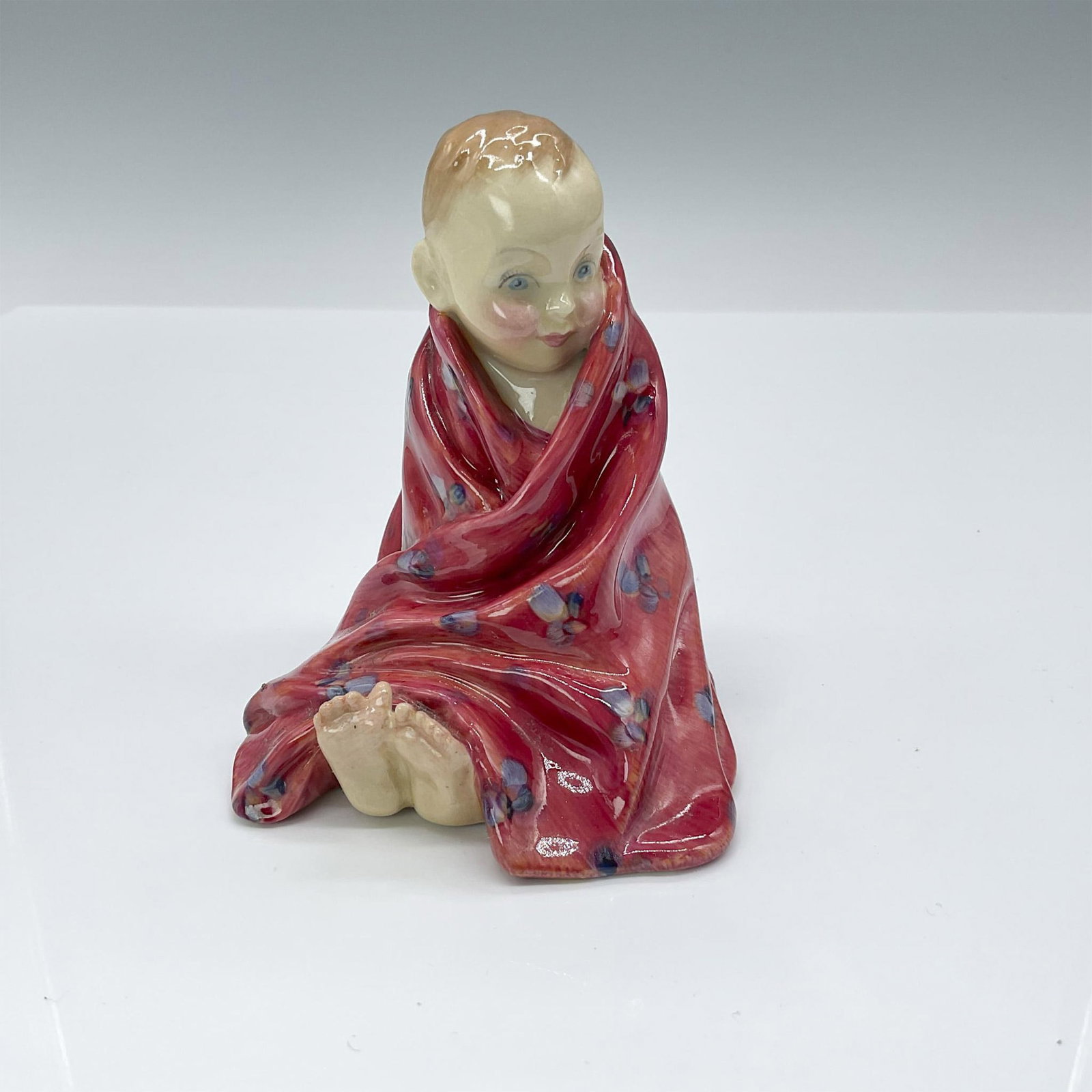 This Little Pig (red) - HN1793 - Royal Doulton Figurine: Artist: Leslie Harradine Issued: 1936 - 1995 Dimensions: 4"H Manufacturer: Royal Doulton Country of Origin: England