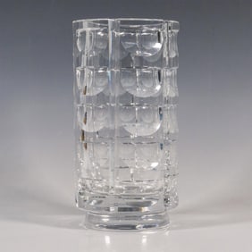 Orrefors by Simon Gate Crystal Vase, Thousand Windows