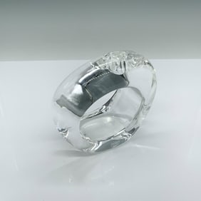 Orrefors Crystal Avlang Oval Candle Holder