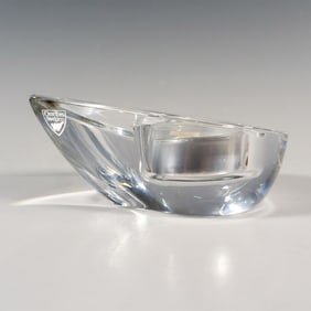 Orrefors by Martti Rytkonen Crystal Candle Holder, Drop