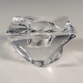 Orrefors by Jan Johansson Crystal Candle Holder, Tornado