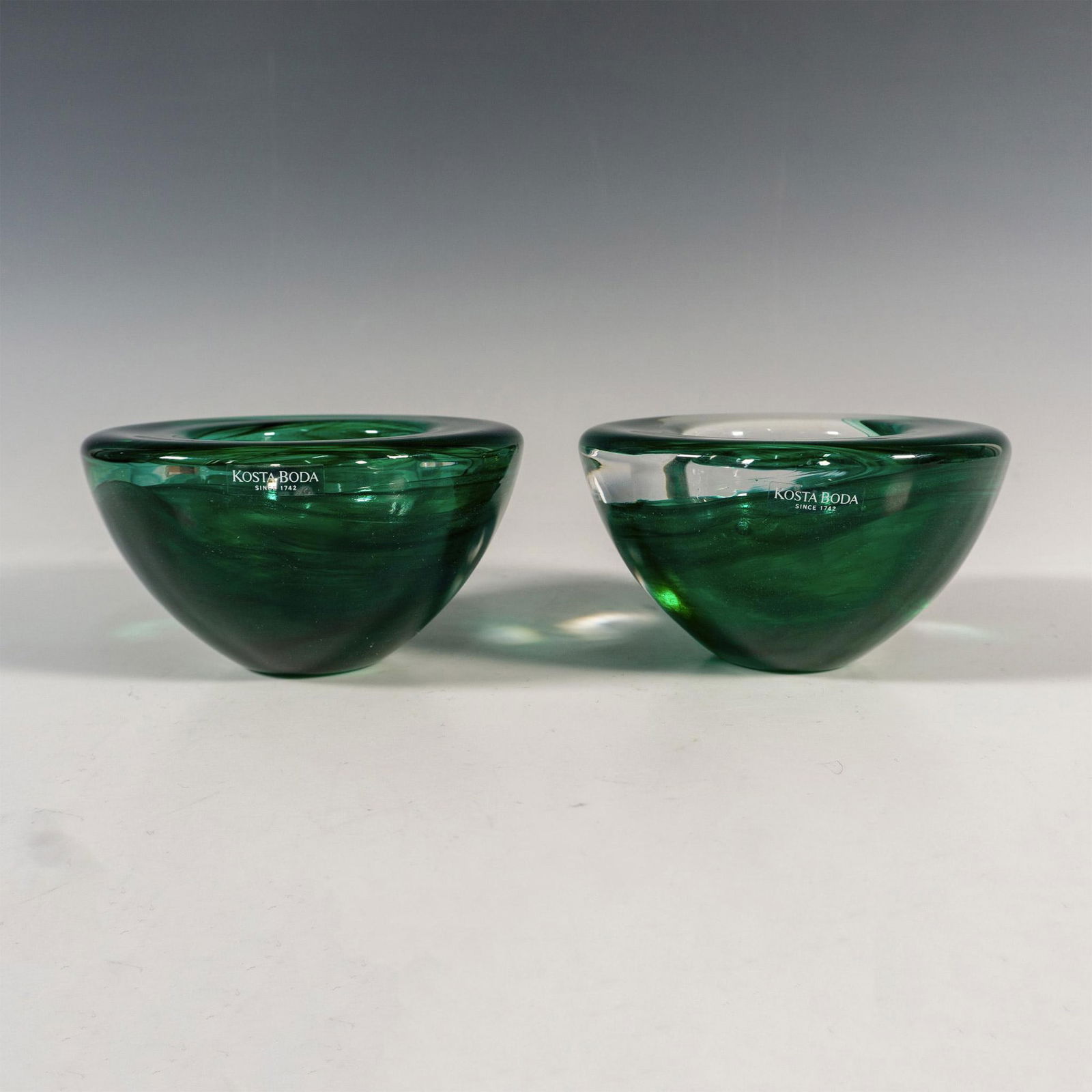 Pair of Kosta Boda by Anna Ehrner Candle Holders, Atoll (1 of 5)
