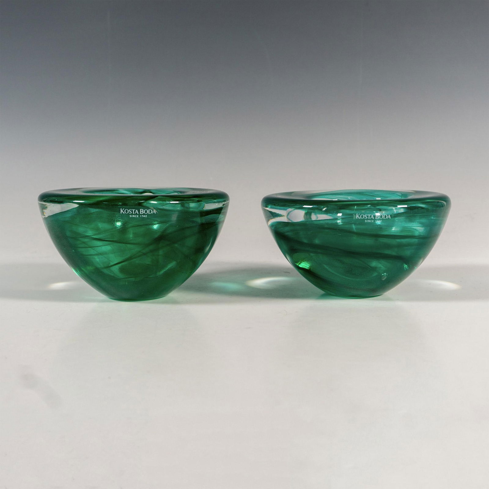 Pair of Kosta Boda by Anna Ehrner Candle Holders, Atoll (1 of 7)