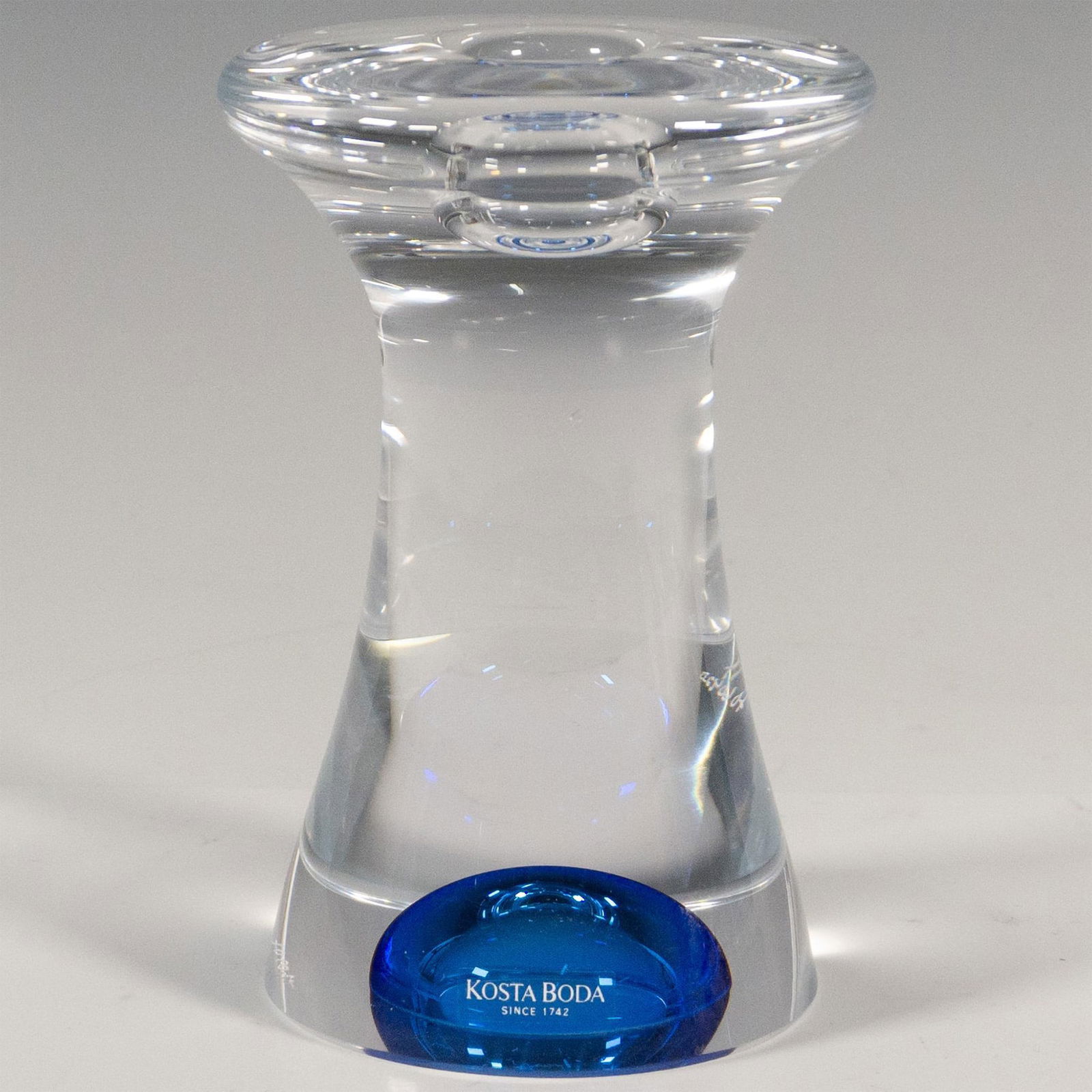 Kosta Boda by Goran Warff Glass Candlestick Holder, Zoom (1 of 6)