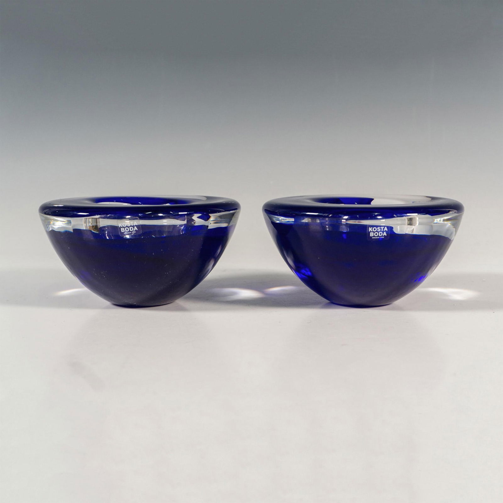Pair of Kosta Boda by Anna Ehrner Candle Holders, Atoll (1 of 6)