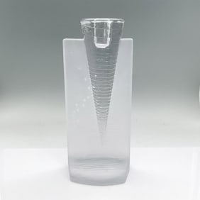 Kosta Boda Glass Candleholder, Ice Age