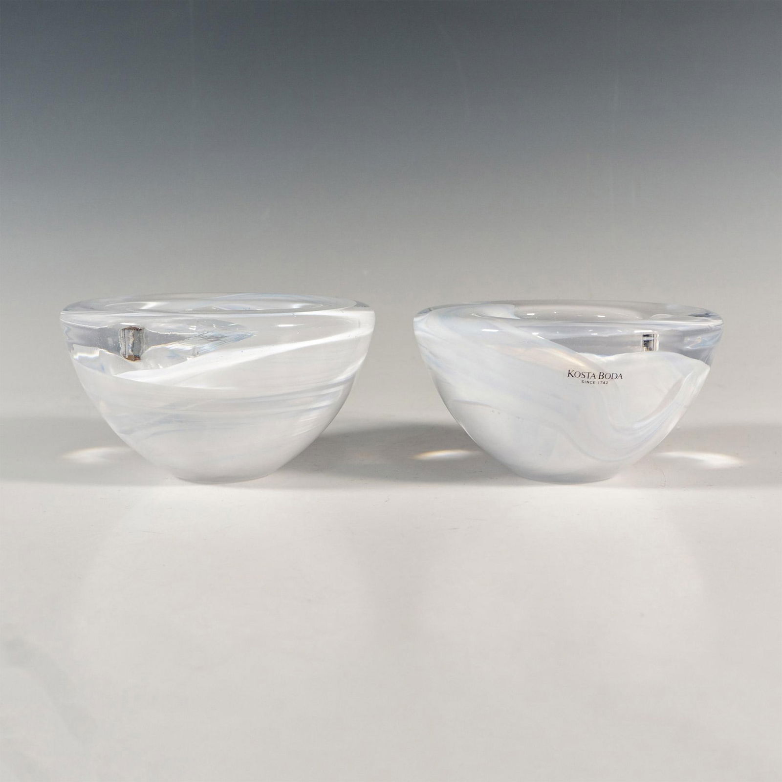 Pair of Kosta Boda by Anna Ehrner Candle Holders, Atoll (1 of 6)