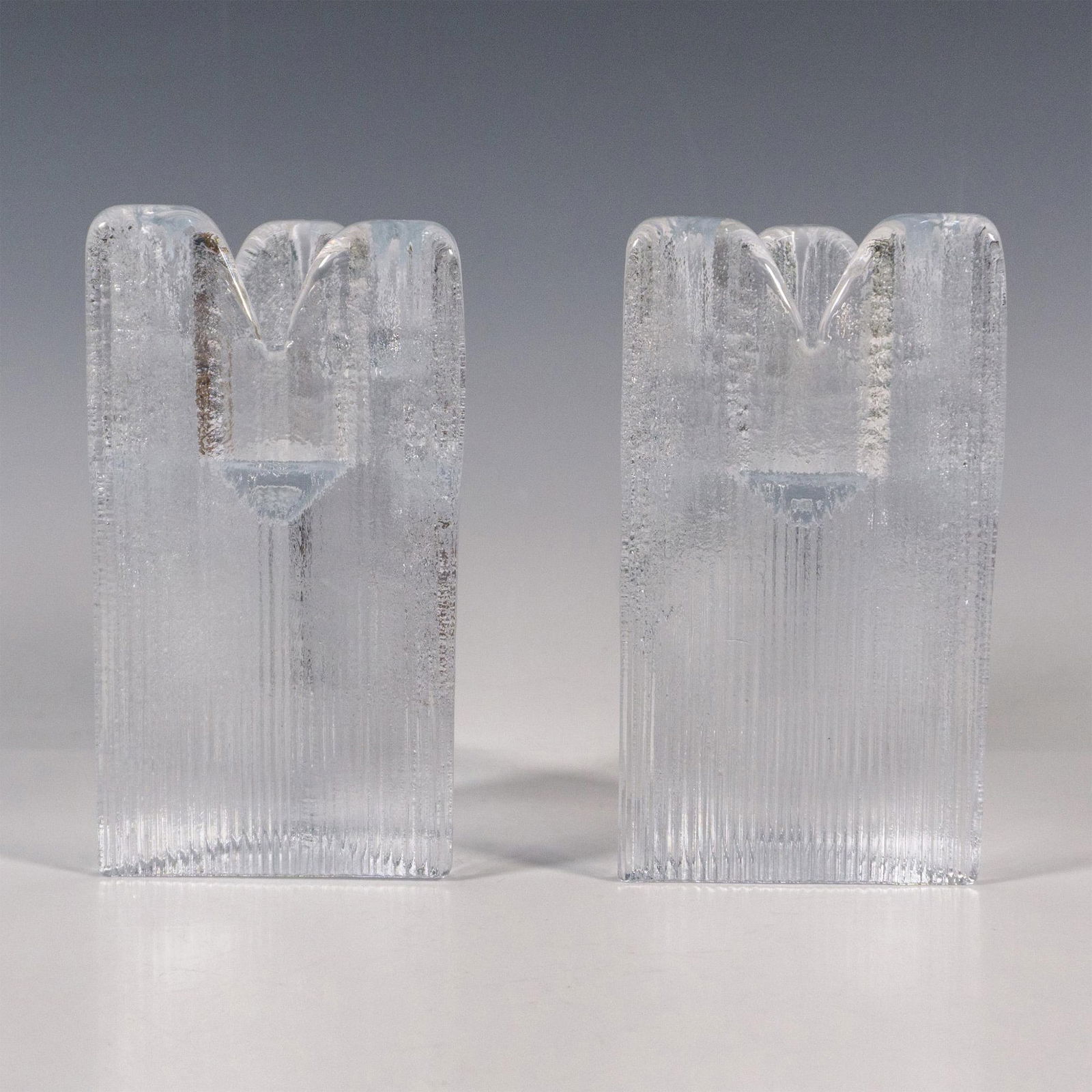 Pair of Kosta Boda by Ann Ehrner Candle Holders, Skyline (1 of 4)