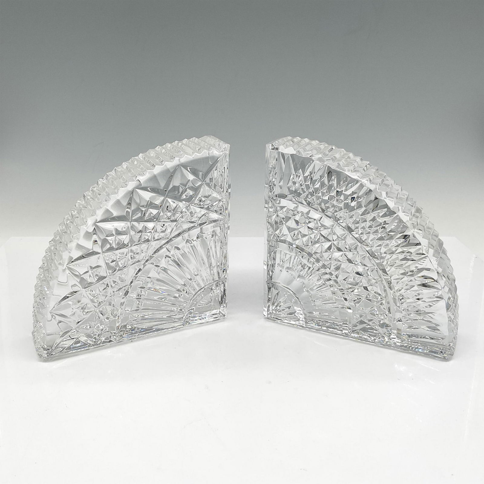 2pc Waterford Crystal Quadrant Bookends (1 of 3)