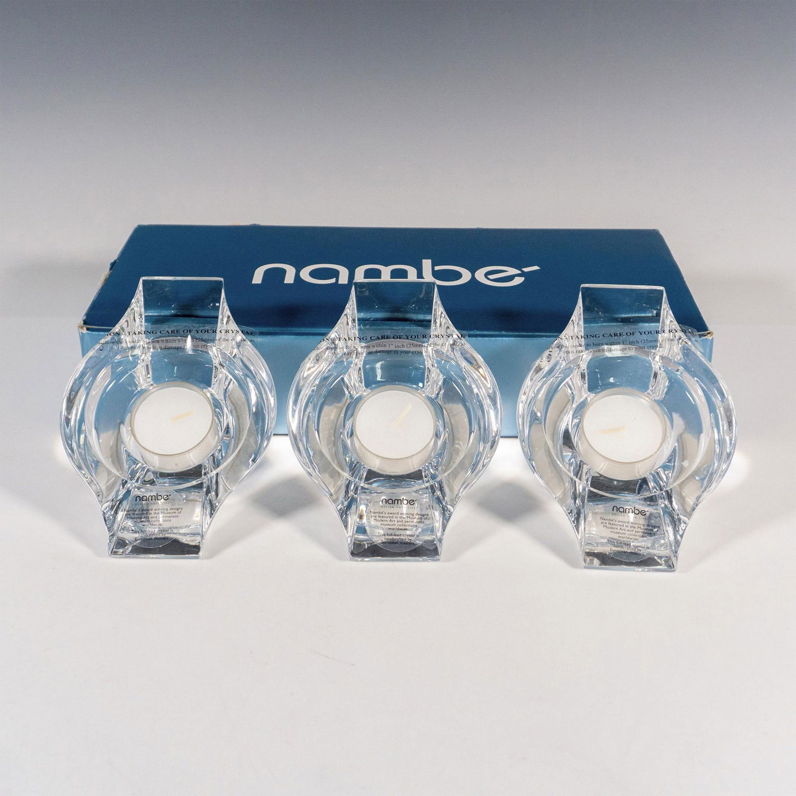 Nambe Lead Crystal Candle Holders, Link (1 of 5)