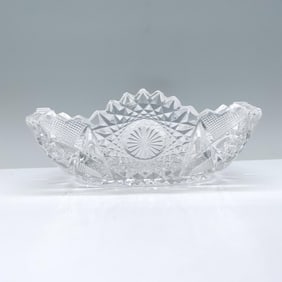 Glass Cut Serving Bowl