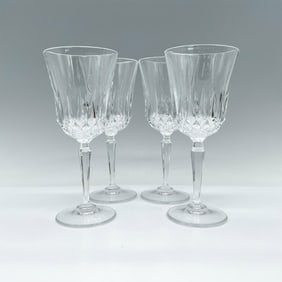 4pc Crystal Wine Glasses