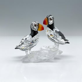 Swarovski Crystal Figurine, Puffins