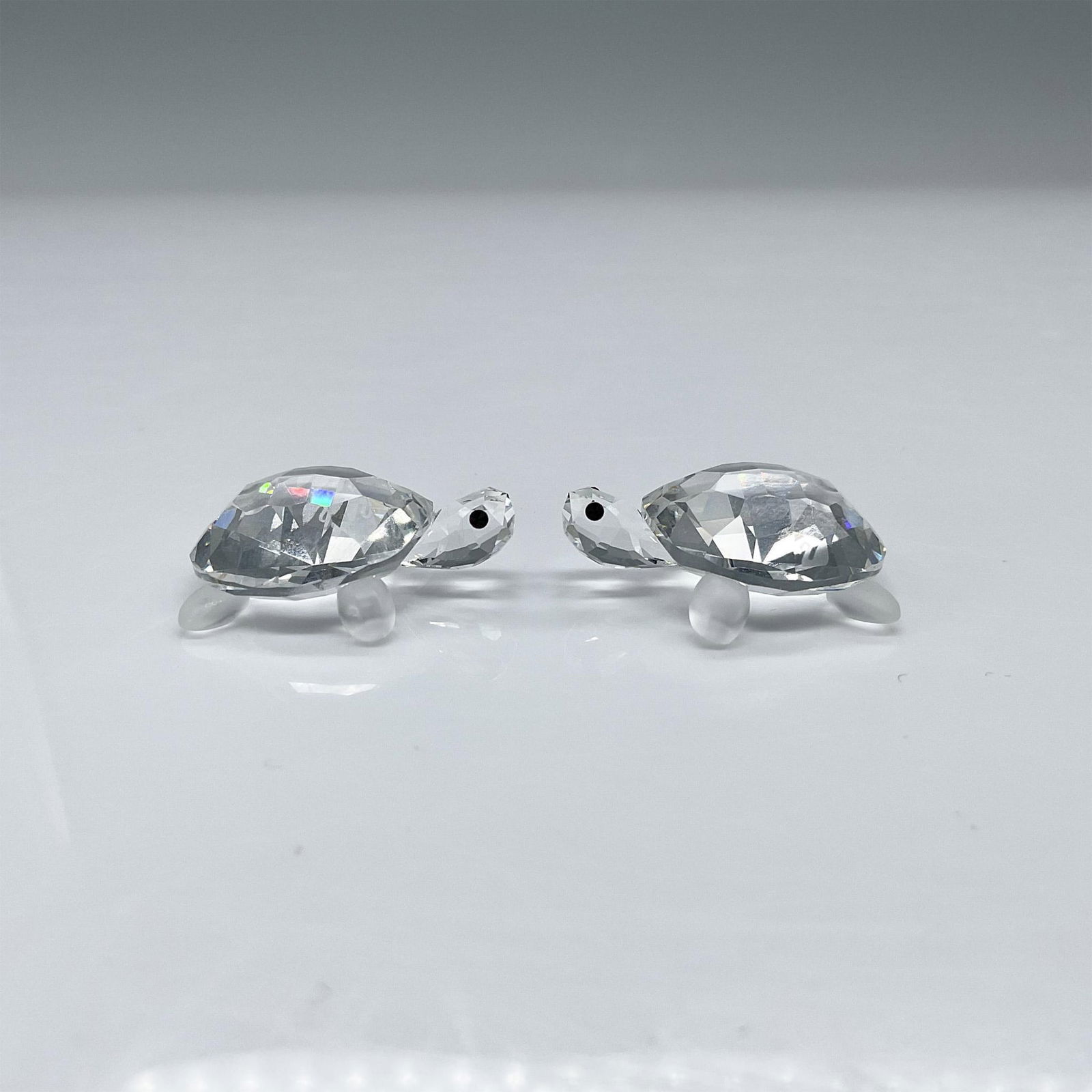 2pc Swarovski Crystal Figurines, Baby Tortoises (1 of 4)