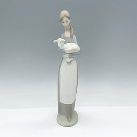 Girl with Lamb 1014505 - Lladro Porcelain Figurine