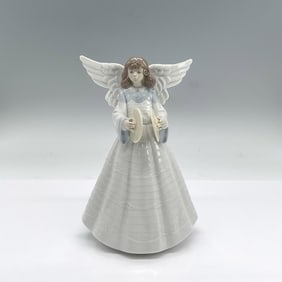 Tree Topper Angelic Cymbalist 1005876 - Lladro Porcelain Figurine