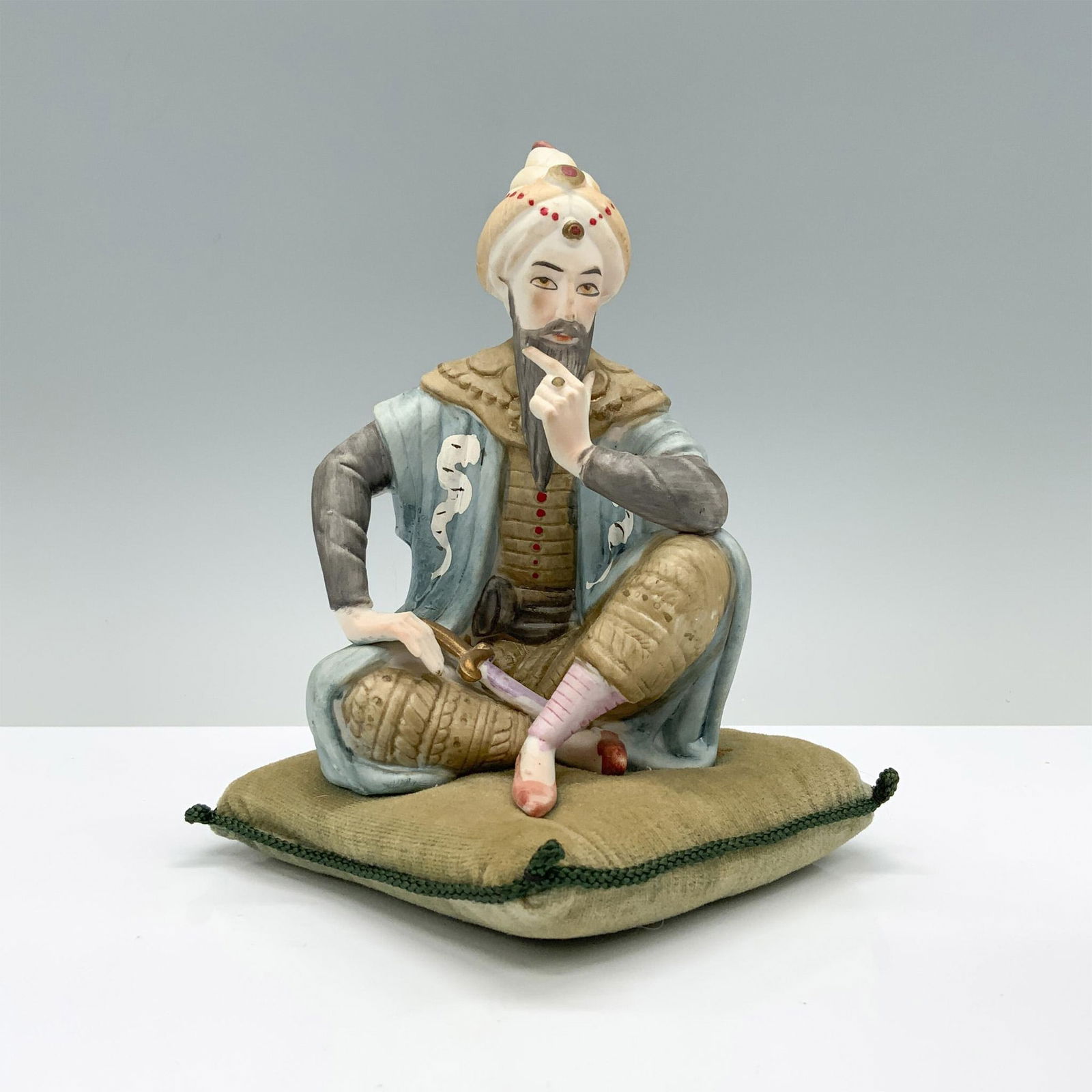 Vintage Porcelain Arabian Sultan Pin Cushion Figurine (1 of 3)