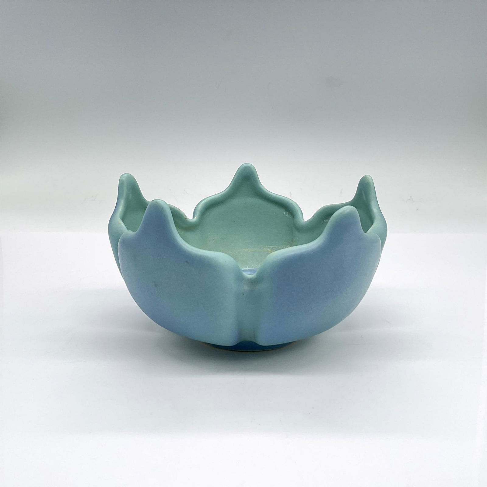 Van Briggle Pottery Vase, Lotus with Flower Frog (1 of 3)