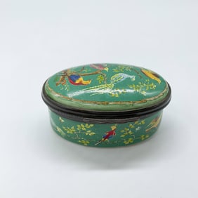 Halcyon Days Enamel Treasure Box, Birds