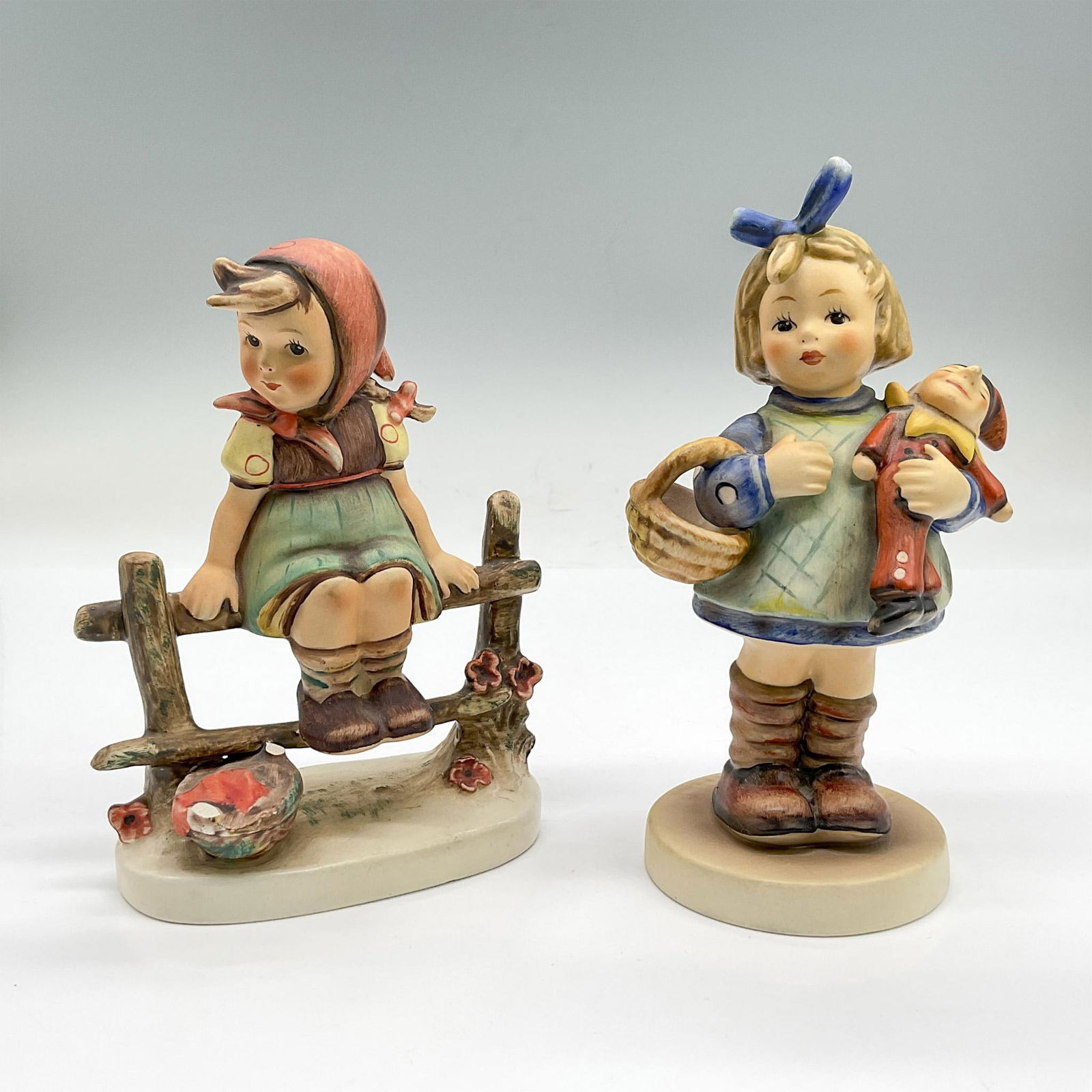 2pc Goebel Hummel Figurines, Just Resting + What Now (1 of 3)