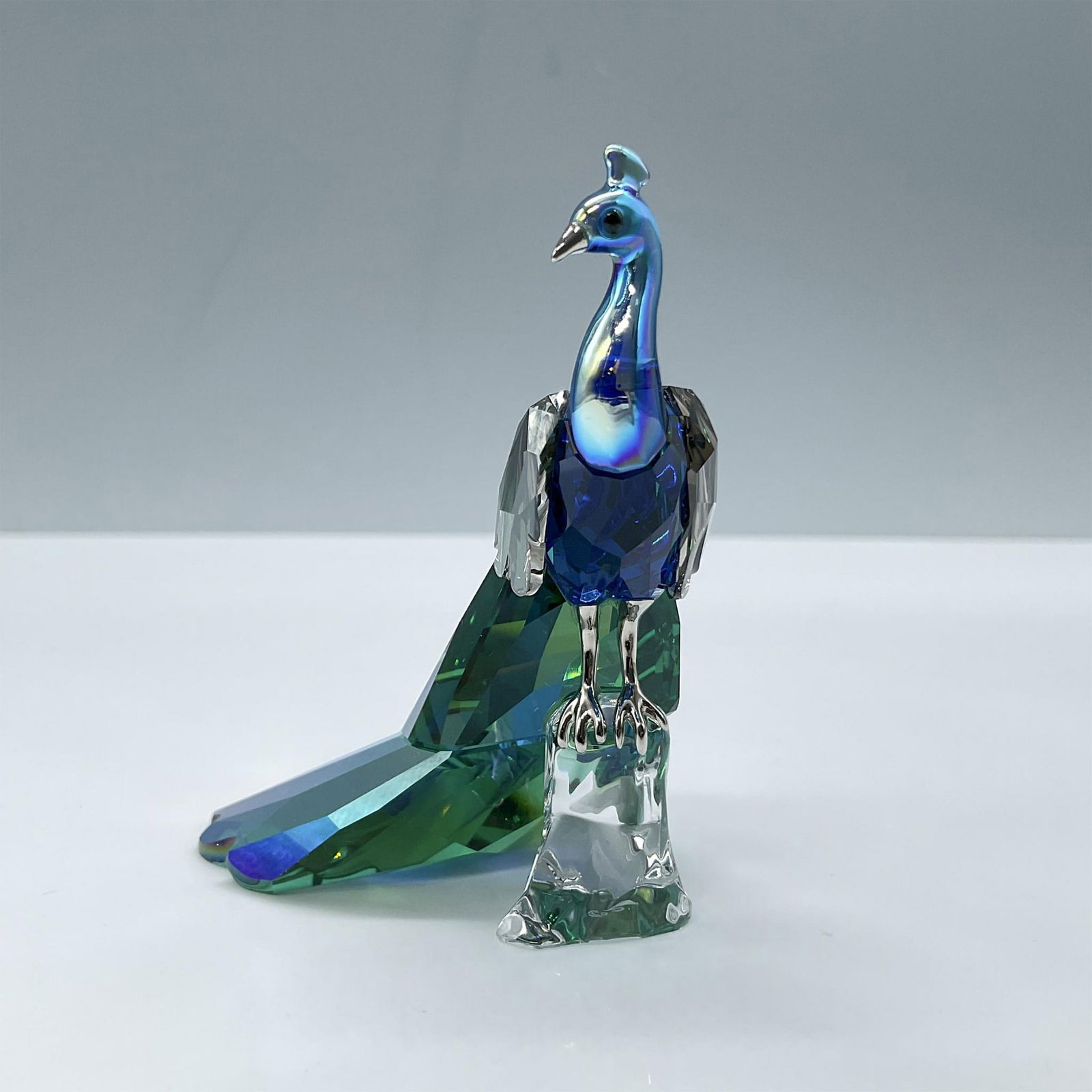 Swarovski Crystal Figurine, Peacock Loyalty Gift (1 of 4)