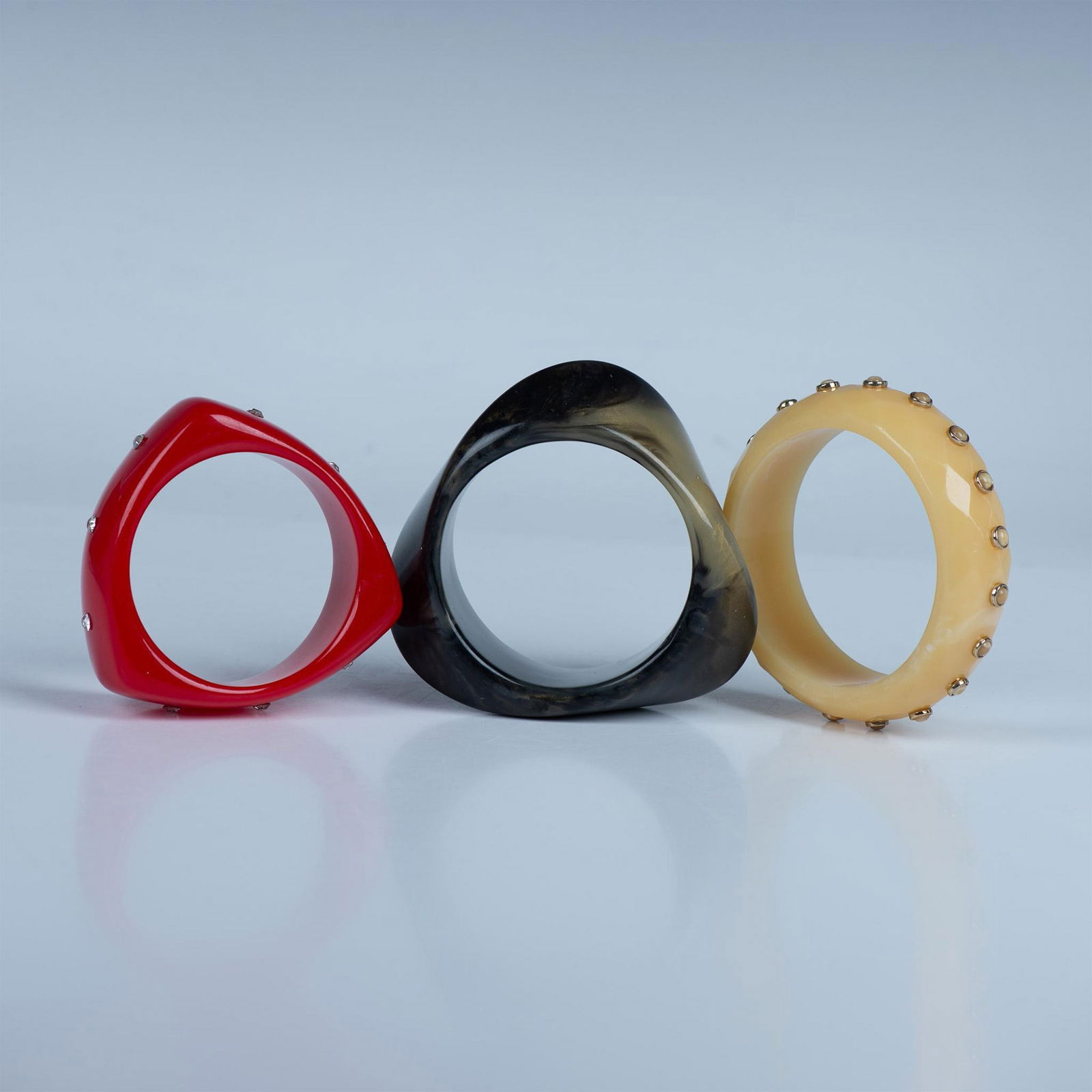 3pc Bold Chunky Multicolor Lucite Bracelets (1 of 5)