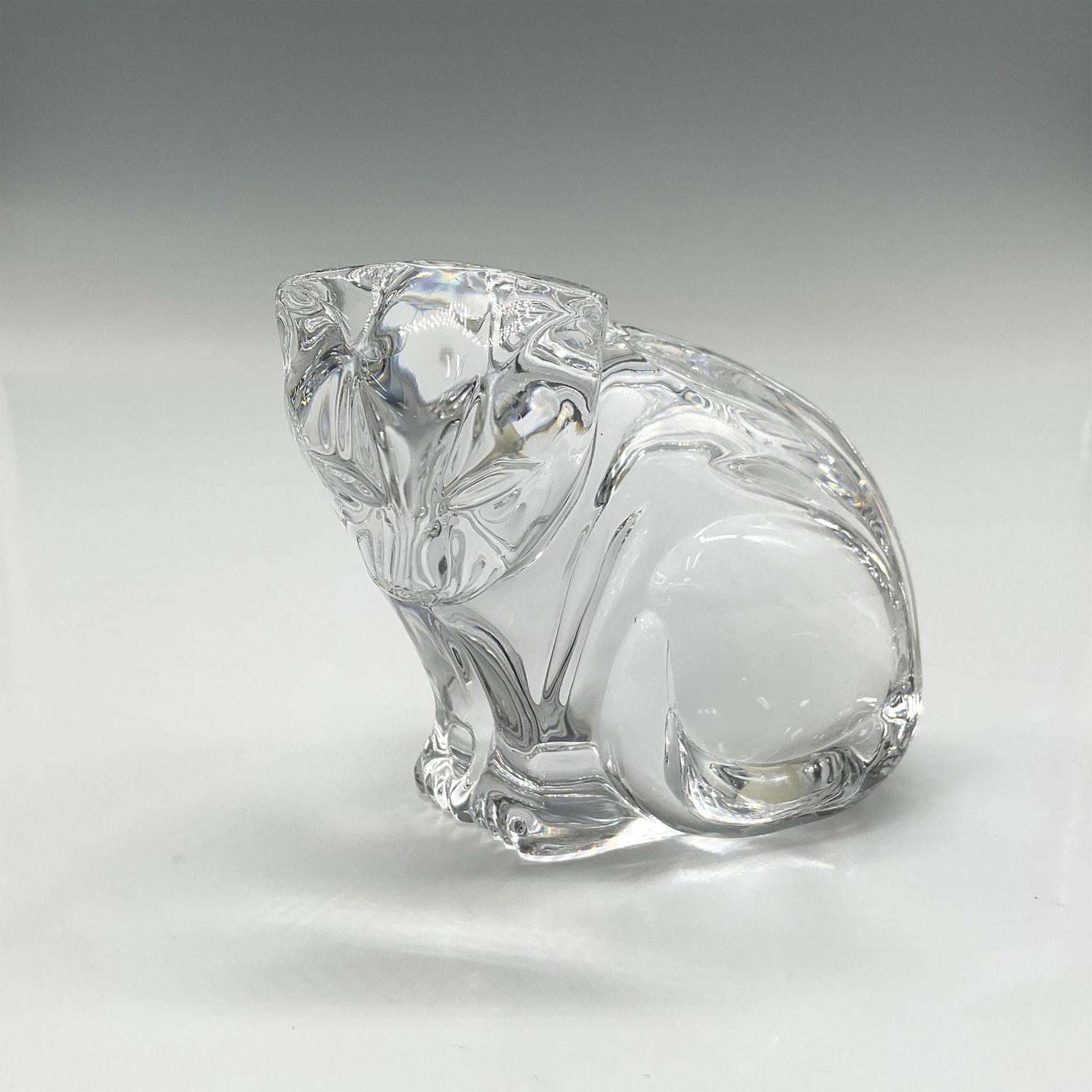Waterford Crystal Paperweight, Cat (1 of 4)