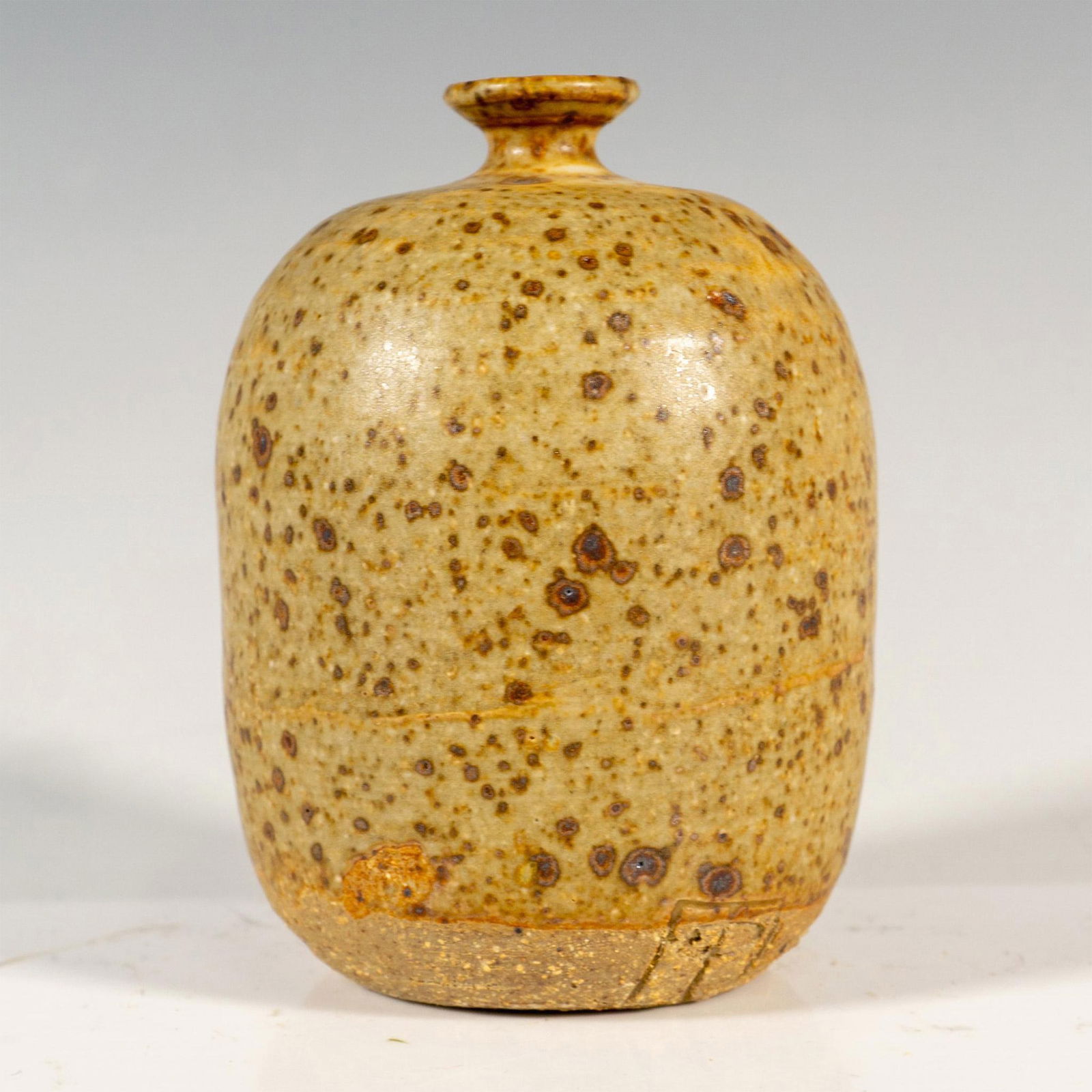 Vintage Stoneware Speckled Bud Vase (1 of 3)