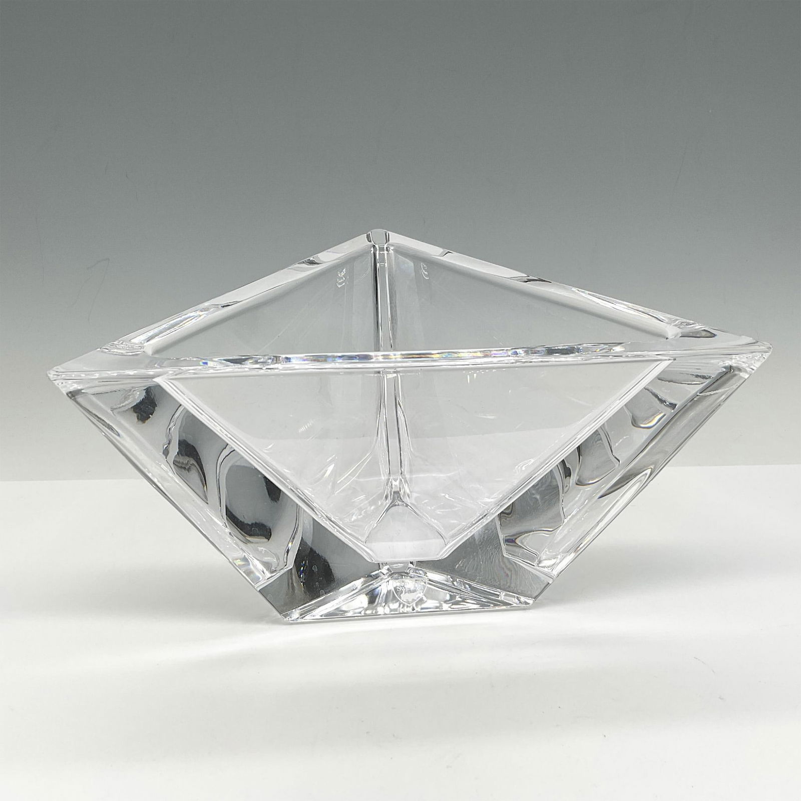 Orrefors Crystal Triangle Bowl (1 of 4)