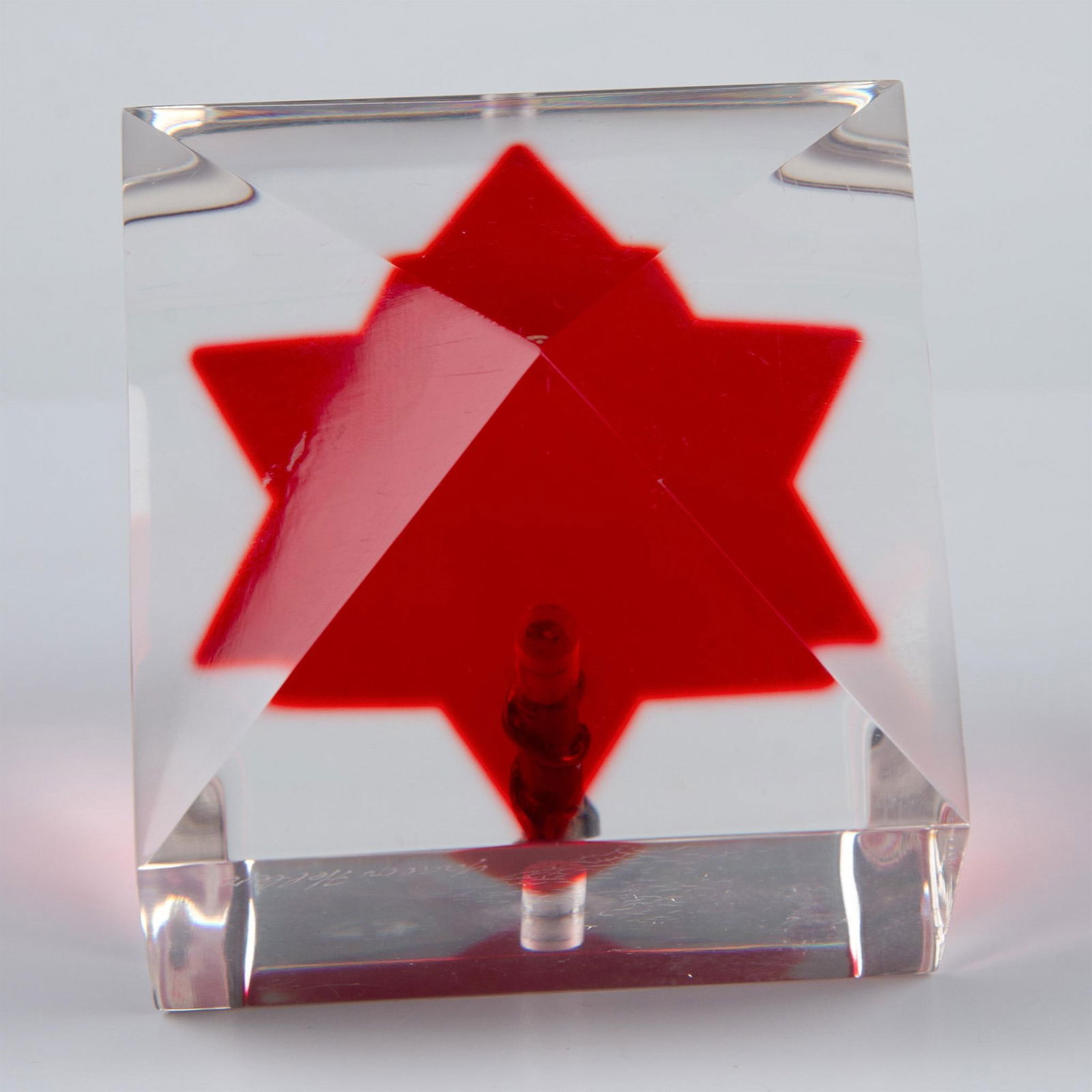 Yaacov Heller (Israeli, b.1941) Rare Lucite Judaica Dreidel (1 of 6)