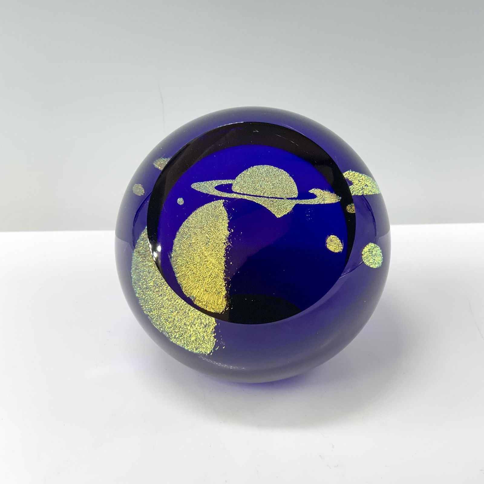 Studio Art Glass GES Saturn Paperweight (1 of 3)