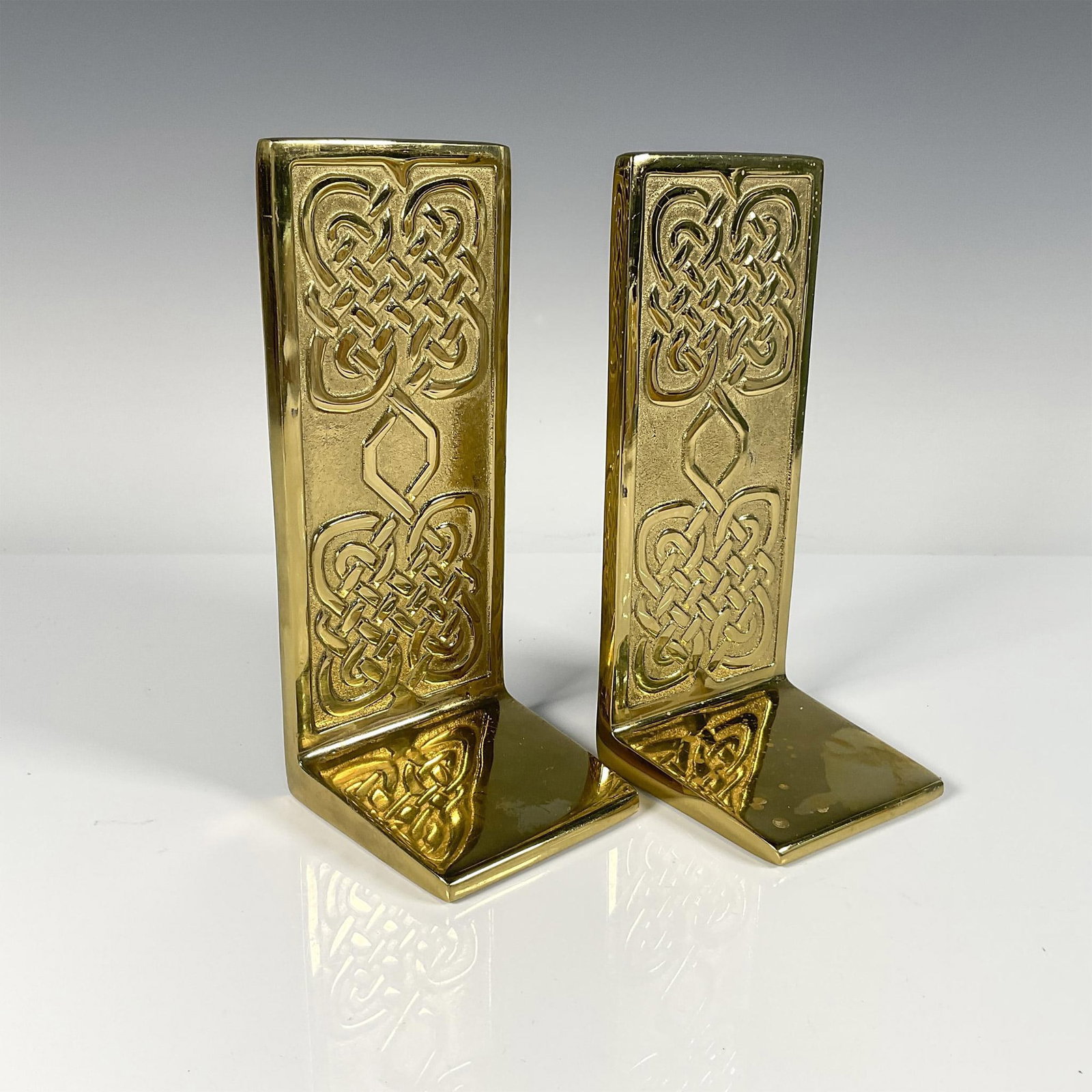 Pair of Virginia Metalcrafters for Smithsonian Bookends (1 of 3)