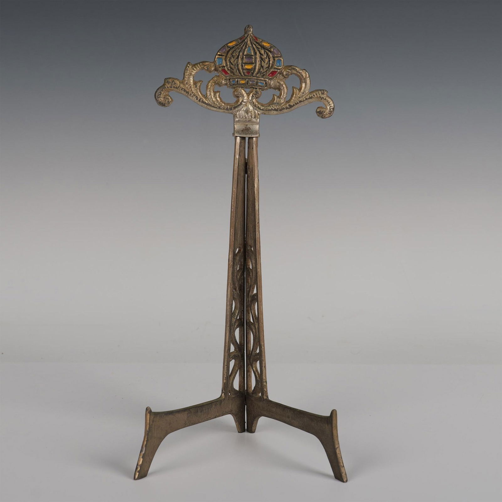 Original Made in Israel Polychrome Cast Iron Easel/Stand (1 of 5)