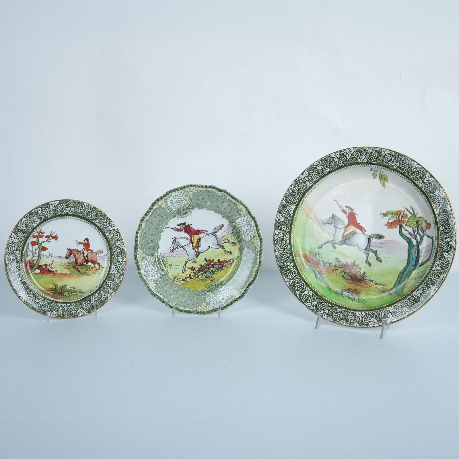 3pc Royal Doulton Hunting Morland Seriesware Plates (1 of 5)